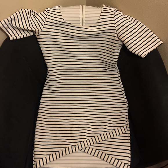 Charlotte Russe Dresses & Skirts - Black and white striped dress
